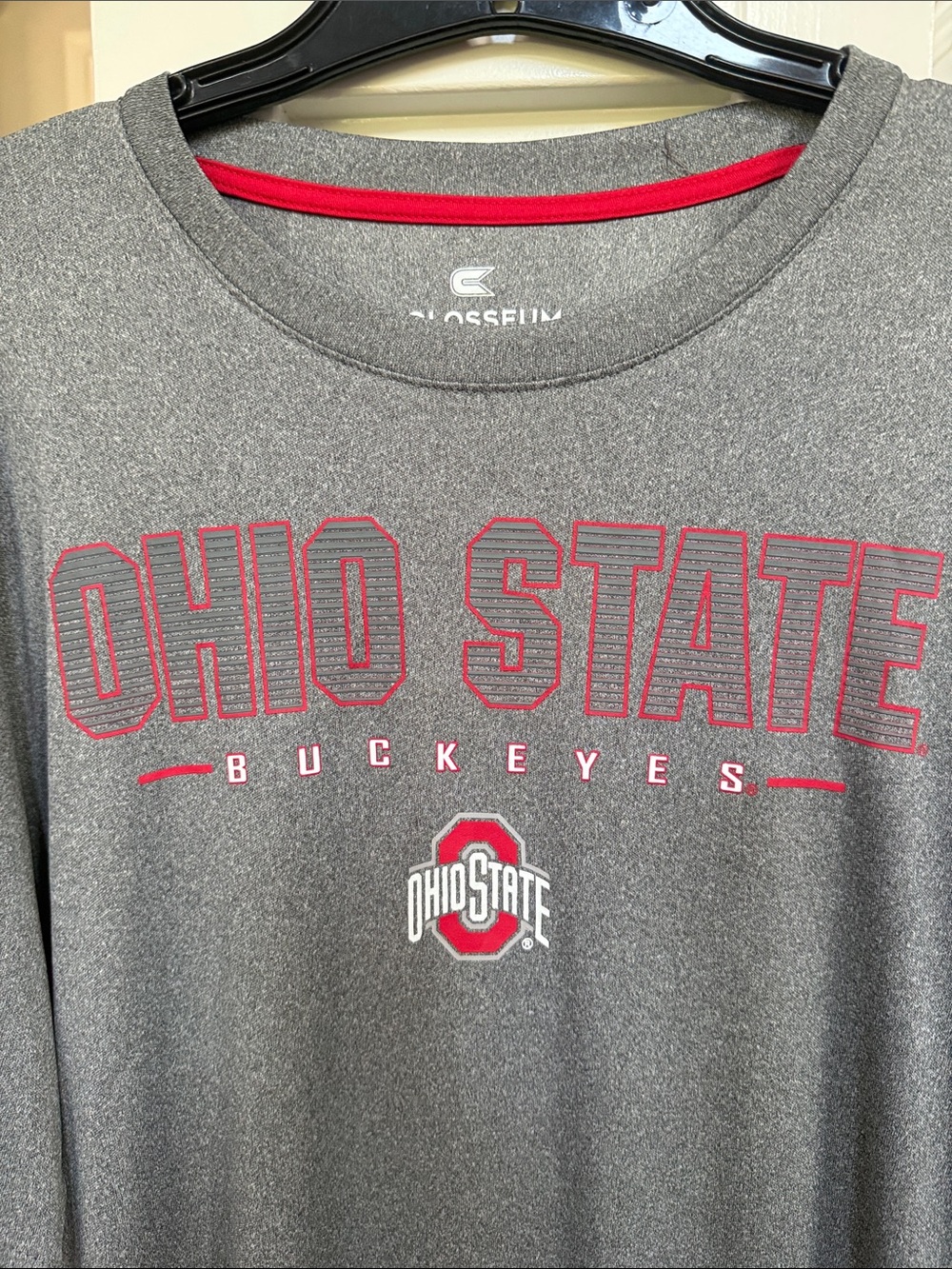 Colosseum Mens NWOT Ohio State Buckeyes Gray Short-Sleeve Performance T-Shirt L - Picture 2 of 6